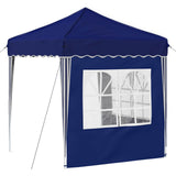 Pop-up Party Tent 195 x 195 x 245 cm Blue Oxford Fabric 42019725