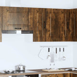 Kitchen Wall Cabinet Kalmar Smoked Oak Engineered Wood 853542