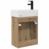 Bathroom Vanity Unit with Tap Artisan Oak 45.5 x 22.5 x 84 cm 889432