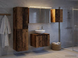 Bathroom Cabinet Set 5 pcs Old Wood Engineered Wood 3407293