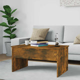 Coffee Table Smoked Oak 80x50.5x41.5 cm Engineered Wood 819287