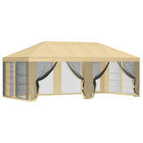 Gazebo Cover with Sidewalls 6 x 3 m Cream Polyester 190 900411