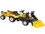 Kids Pedal Go Kart Excavator-Yellow T3398P422351