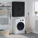 Wall Mounted Cabinet Black 69.5x34x90 cm Engineered Wood 830397