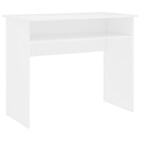 ZNTS Desk White 90x50x74 cm Engineered Wood 801170