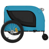 Pet Bike Trailer Blue and Black Oxford Fabric and Iron 94030