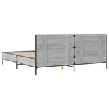 Bed Frame without Mattress Grey Sonoma 180x200 cm Super King 3280015