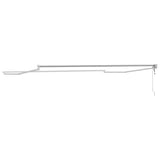 Retractable Awning White 500 x 300 cm Aluminium 362025