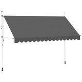 Manual Retractable Awning 400 cm Anthracite 143692