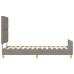 ZNTS Bed Frame in Taupe - 100x200 cm Fabric 3344708
