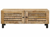 Coffee Table Natural 80 x 50 x 40 cm Solid Mango Wood 4018849