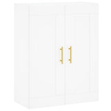 Wall Mounted Cabinet White 69.5x34x90 cm Engineered Wood 830364