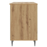 Desk with Shelf Artisan Oak 142.5 x 50 x 75 cm Engineered Wood 3414611