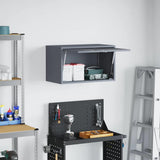 Wall Cabinet for Garage with Gas-lift Door Anthracite 883282