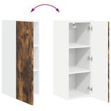 Wall Cabinet PORTO Smoked Oak 30 x 31 x 80 cm Engineered Wood 885365
