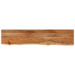 ZNTS Wall Shelf 120x20x3.8 cm Rectangular Solid Wood Acacia Live Edge 370278