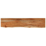 ZNTS Wall Shelf 120x20x3.8 cm Rectangular Solid Wood Acacia Live Edge 370278