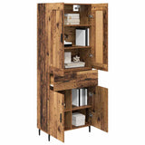 Highboard with Drawer 2 pcs Old Wood Engineered Wood 3415793