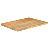 Table Top 80x60x2.5 cm Live Edge Solid Wood Mango 370716
