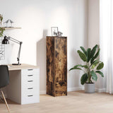 Highboard Smoked Oak 29.5x34x119.5 cm Engineered Wood 861656