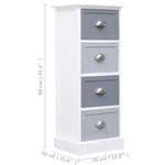 Side Cabinet 35x30x90 cm Paulownia Wood 284078