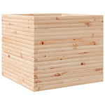 ZNTS Garden Planter 80x80x68.5 cm Solid Wood Pine 3282479