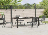 Garden Dining Set 5 pcs Anthracite Powder-Coated Steel 3379299