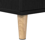 Bathroom Furniture Set with Drawer 3 pcs Black 30 x 30 x 180 cm 3333086