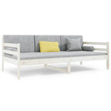 Day Bed without Mattress White 90x190cm Solid Wood Pine 814640