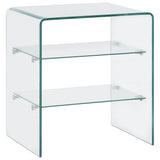 Coffee Table 50x40x56 cm Tempered Glass 284727