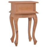 ZNTS Bedside Table 35x30x60 cm Solid Mahogany Wood 288818