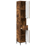 Bathroom Cabinet with Drawer Smoked Oak 31.5 x 33 x 190 cm 883409