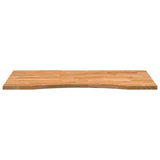Desk Top Light Brown 100x50x2.5 cm Solid Wood Oak Rectangular 4009018