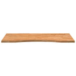 ZNTS Desk Top Light Brown 100x50x2.5 cm Solid Wood Oak Rectangular 4009018