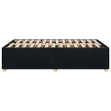 ZNTS Bed Frame without Mattress Black Double Fabric 3284767