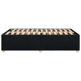 Bed Frame without Mattress Black Double Fabric 3284767