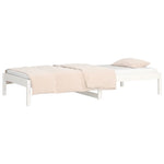 ZNTS Day Bed without Mattress White 90x200 cm Solid Wood Pine 820413