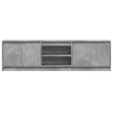 TV Cabinet with LED Concrete Grey 180x34x50 cm Engineered Wood 3307915
