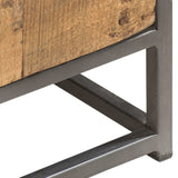 Drawer Cabinet 45x30x100 cm Solid Reclaimed Wood 286529