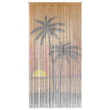 Insect Door Curtain Palm Tree Print 100x220 cm Bamboo 4017446