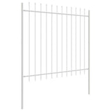 Garden Fence Woerden White 1.7 x 1.5 m Powder-coated Steel 42003882