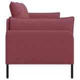 2-Seater Sofa Wine Red 188 x 81 x 89 cm Fabric 42048602