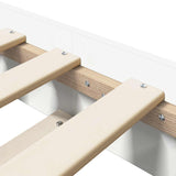 Bed Frame White 80 x 200 cm Engineered Wood 8009043
