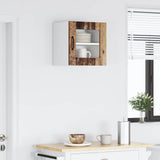 Wall Glass Cabinet LUCCA Old Wood 40 x 31 x 40 cm 884850