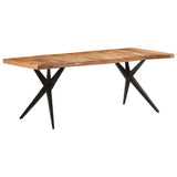 Dining Table 200x90x76 cm Solid Acacia Wood 323571