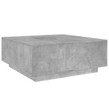 ZNTS Coffee Table Concrete Grey 100x100x40 cm Engineered Wood 3284052