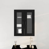 Wall Cabinet Black Oak 69.5 x 34 x 90 cm Engineered Wood 862170