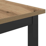 Table Artisan Oak 100 x 50 x 90.5 cm Engineered Wood and Steel 873737