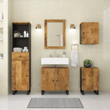 5 Piece Bathroom Furniture Set Solid Wood Mango 3200648