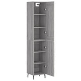 Highboard Grey Sonoma 34.5x34x180 cm Engineered Wood 3200151